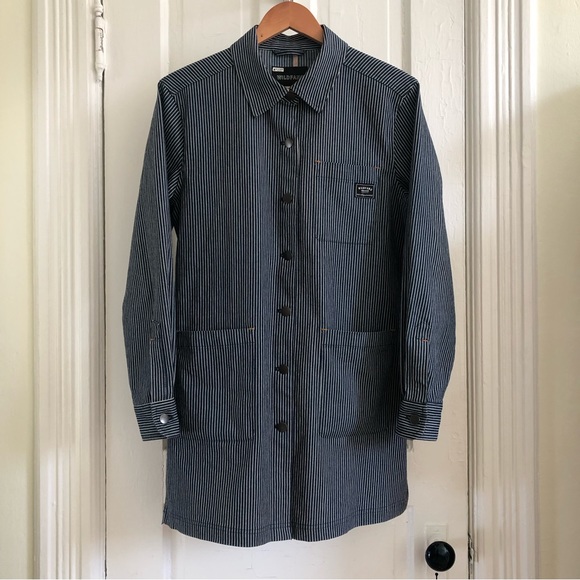 Wildfang Striped Button-Up Jacket - Picture 1 of 7